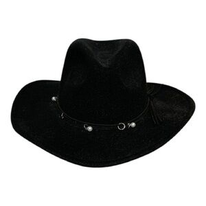 Women’s Western Core Black Wide-Brim Hat With Band